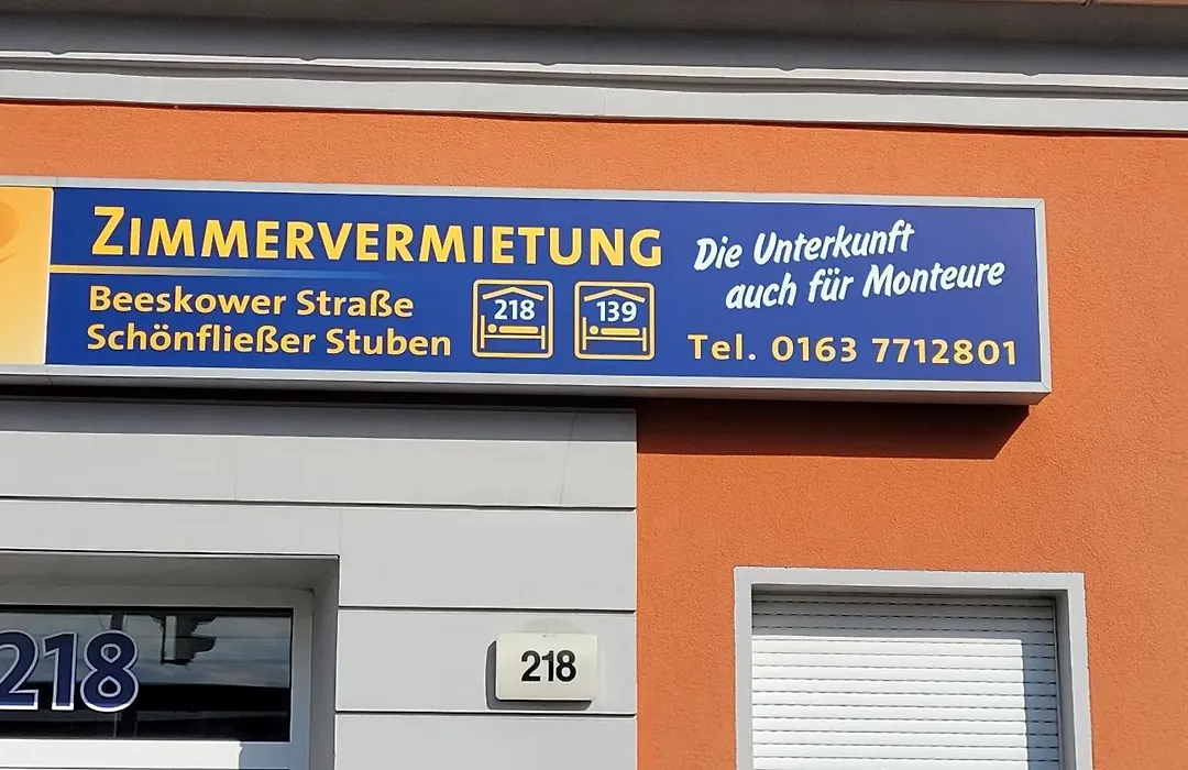 Zimmervermietung Schönfließ auch für Monteure-1